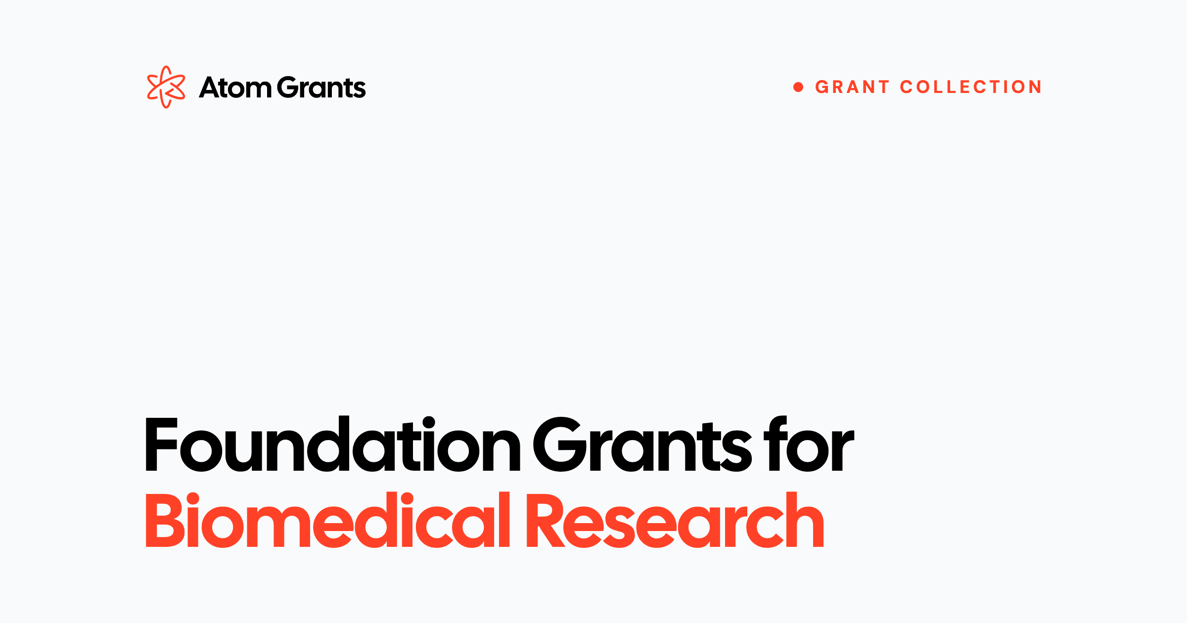 Foundation Grants for Biomedical Research