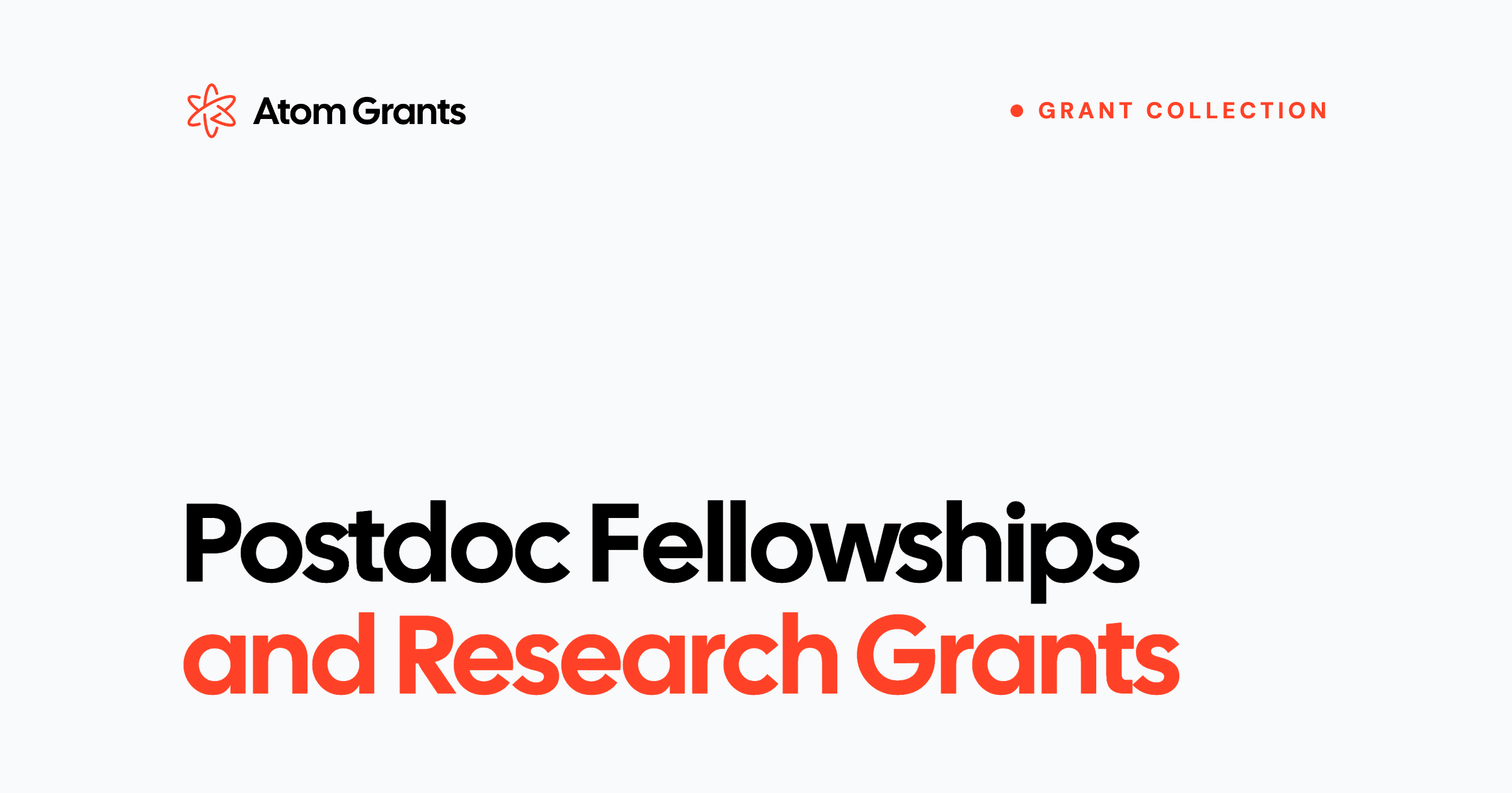 Postdoc Fellowships and Research Grants