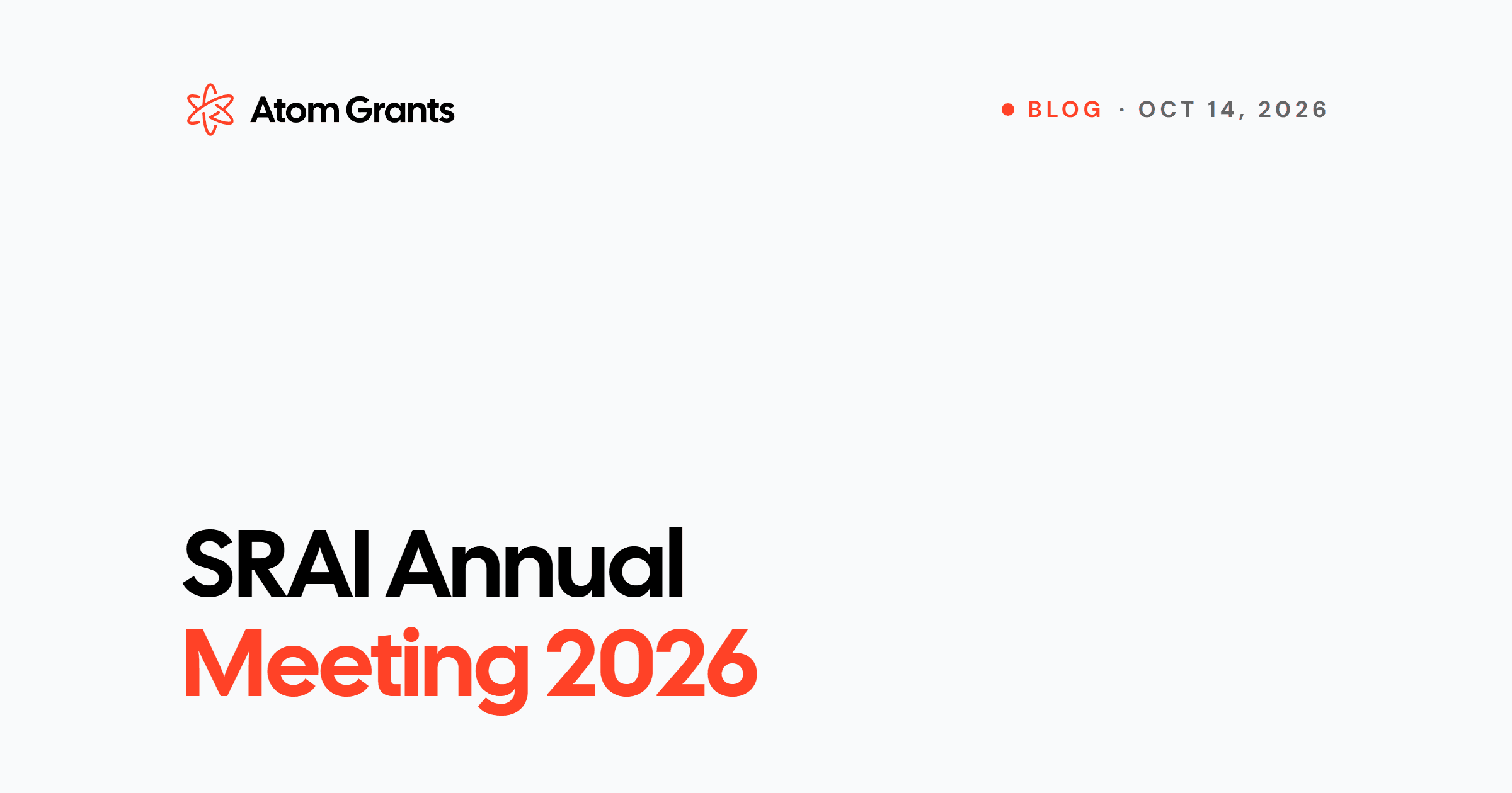 SRAI Annual Meeting 2026 