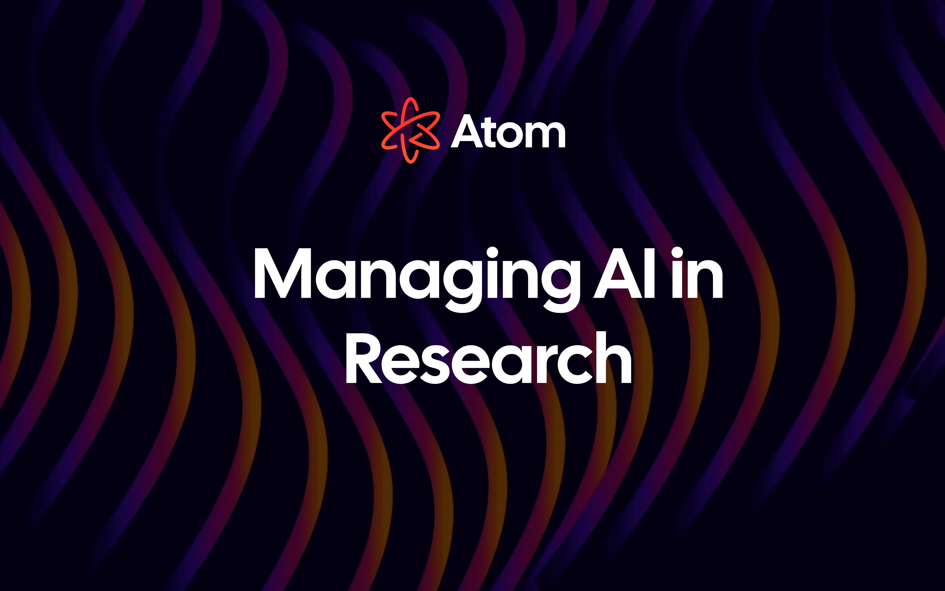 Managing AI in Research