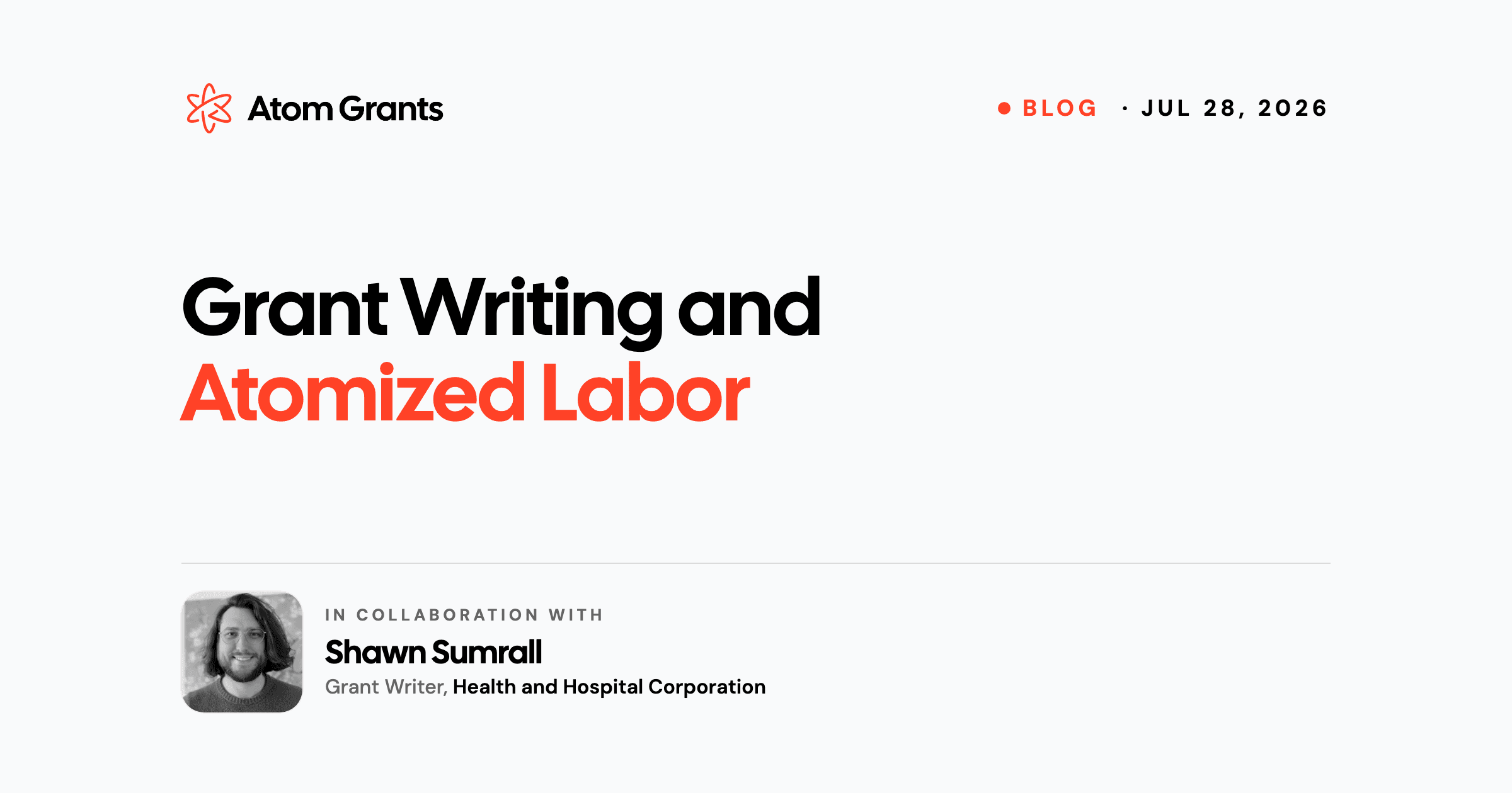 Grant Writing and Atomized Labor