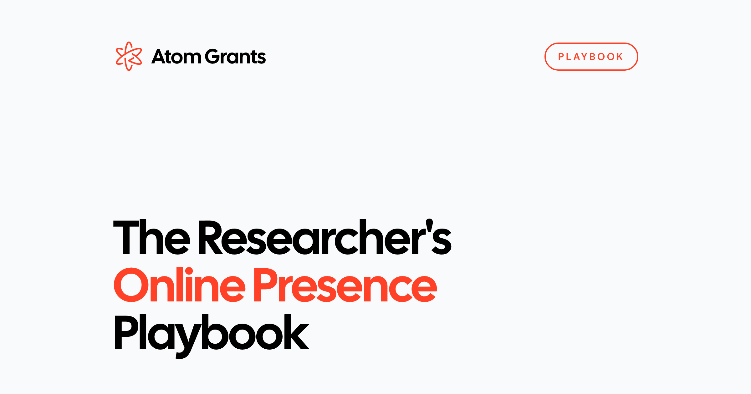The Researcher's Online Presence Playbook