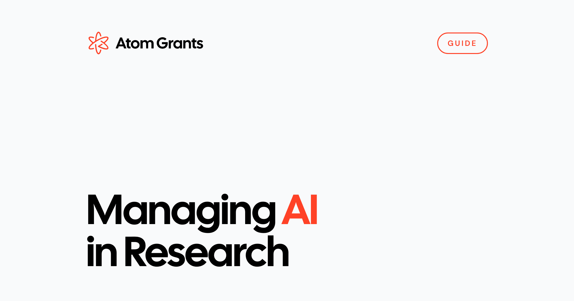 Managing AI in Research