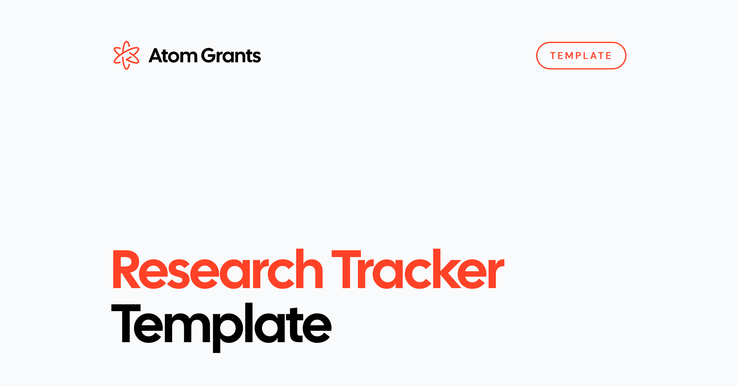 Research Tracker Template