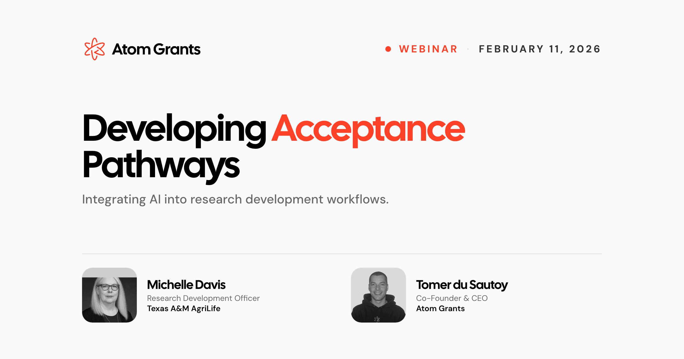 Developing Acceptance Pathways