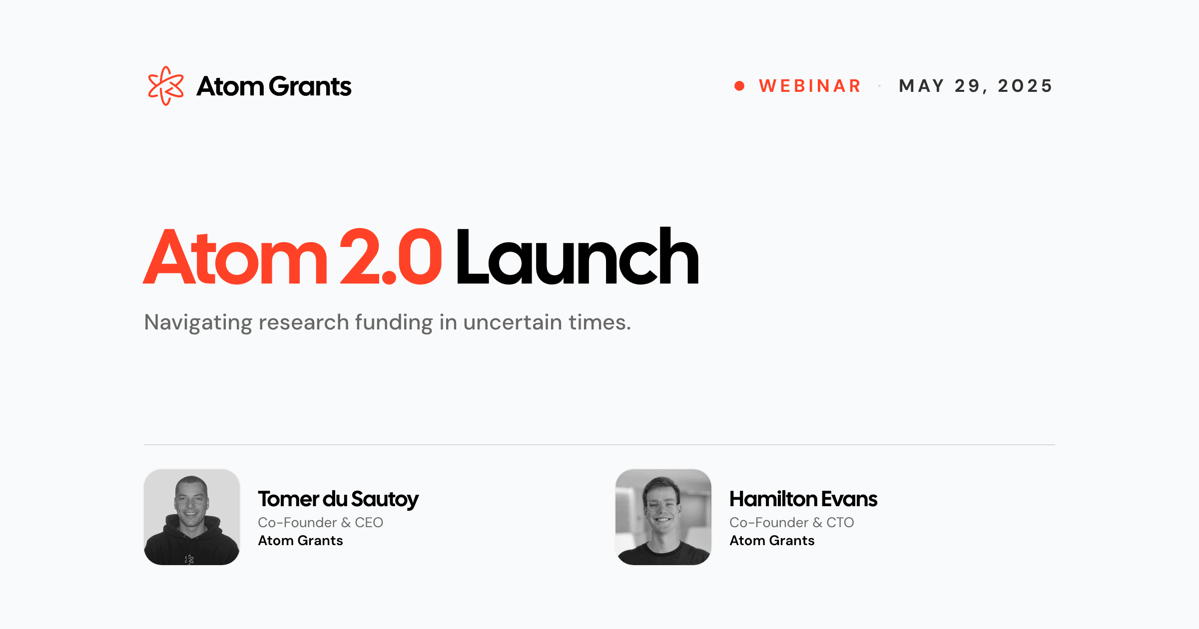 Atom 2.0 Launch