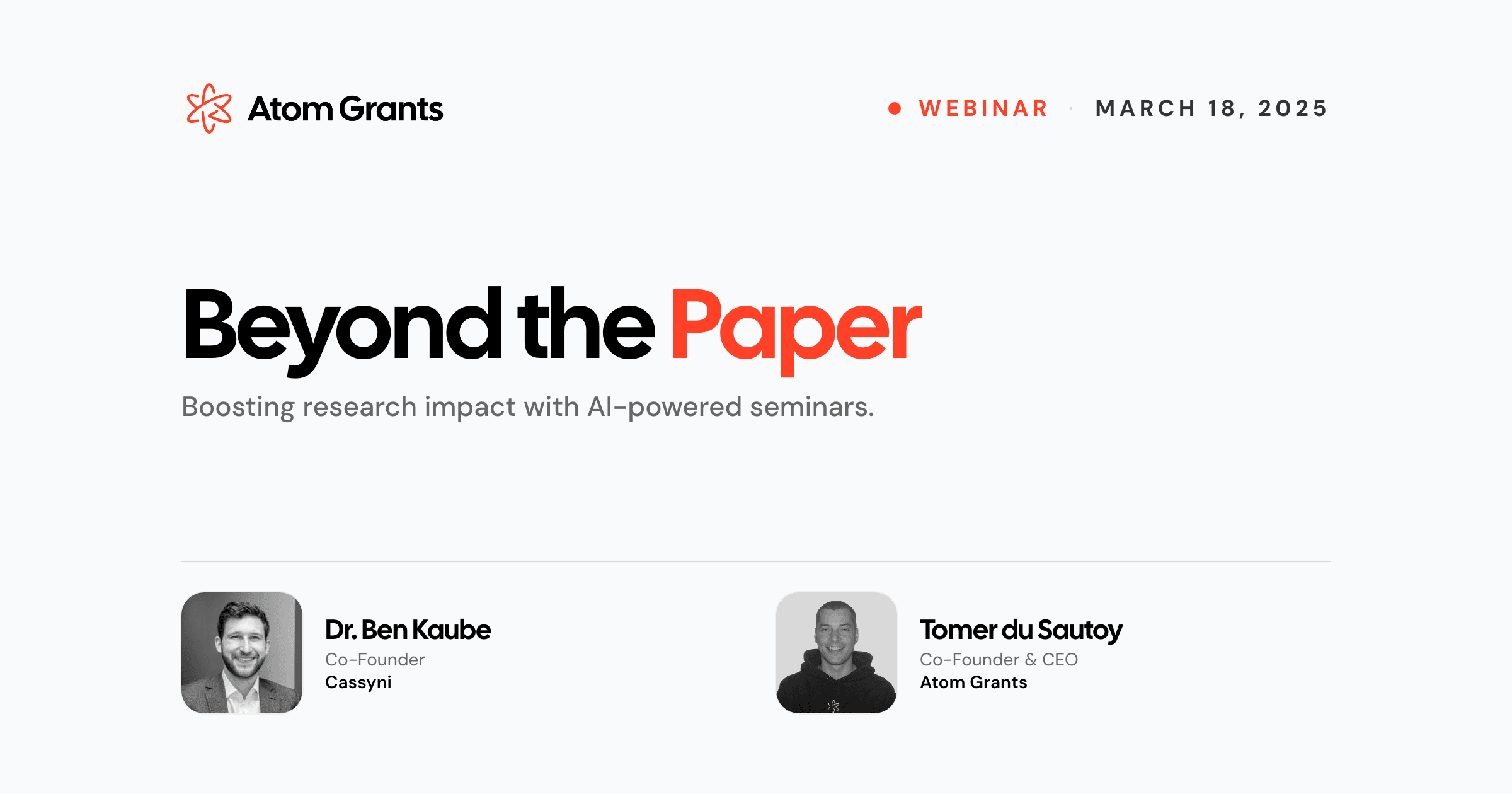 Beyond the Paper with Dr. Ben Kaube